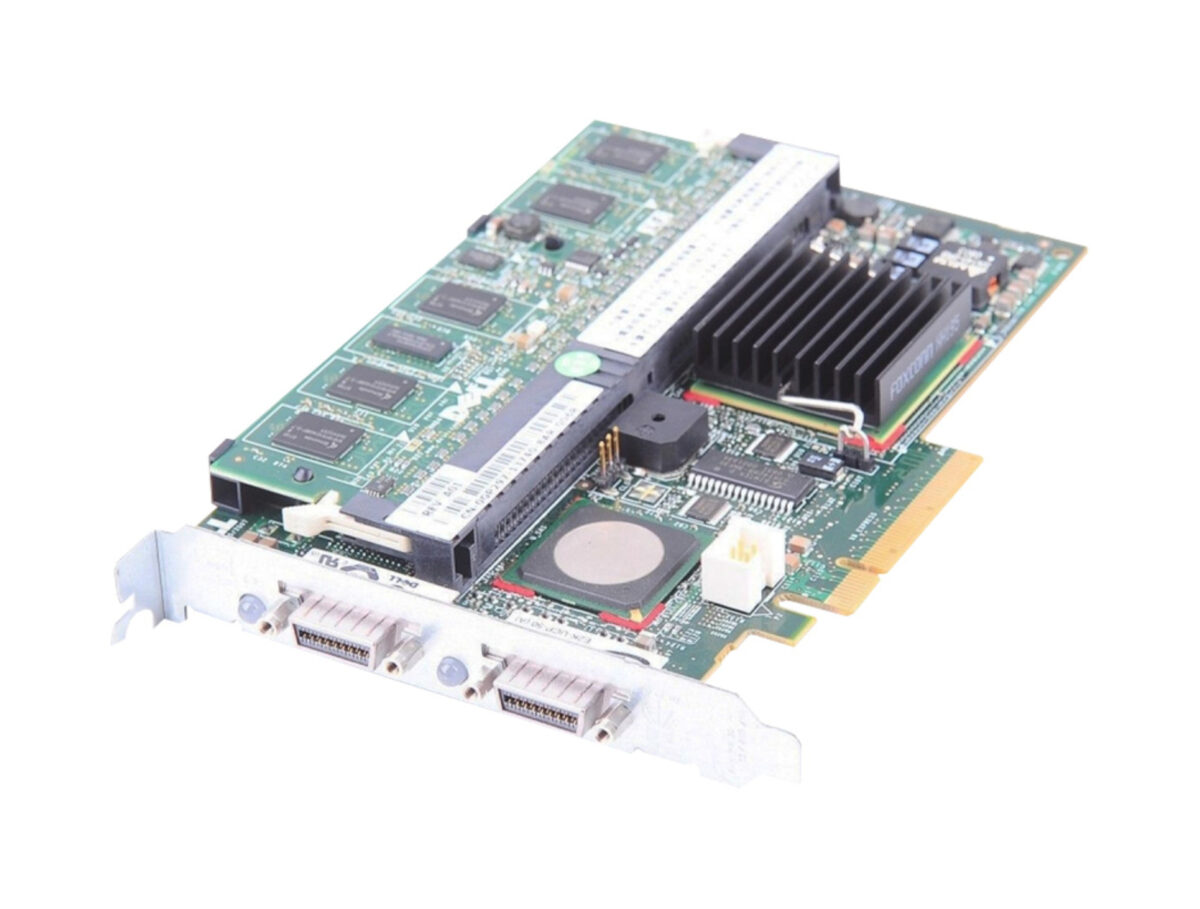 RAID CONTROLLER DELL PERC 5E 256MB/NO BBU/PCI-E/3GB/2CHx4 EX - Image 1