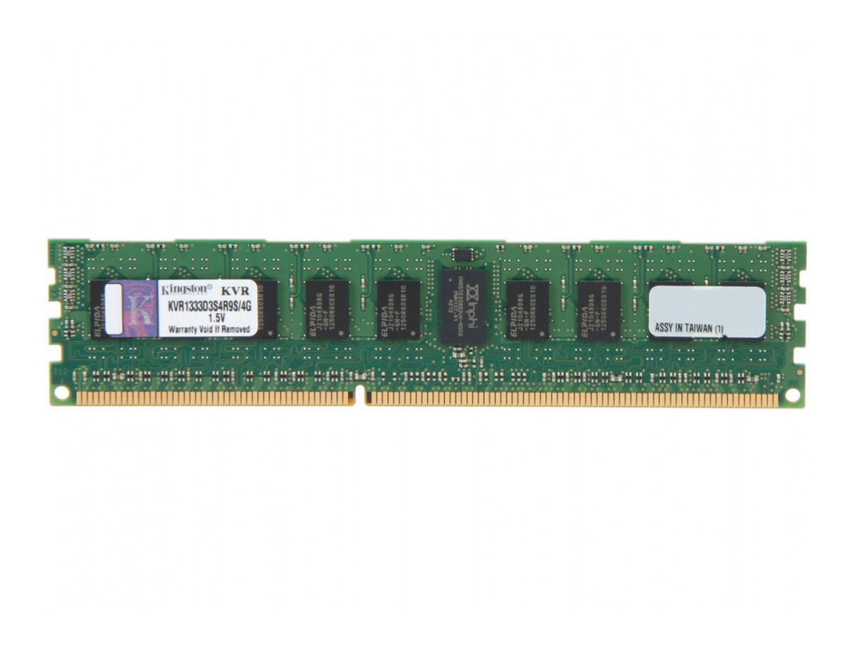 4GB KINGSTON PC3-10600R DDR3-1333 1Rx4 CL9 ECC RDIMM 1.5V - Image 1