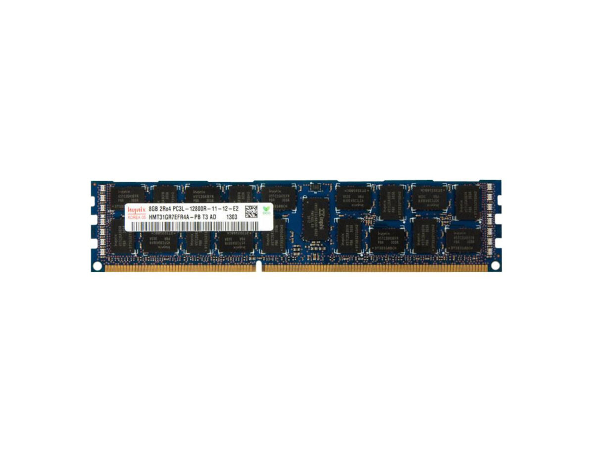 8GB HYNIX PC3L-12800R DDR3-1600 2Rx4 CL11 ECC RDIMM 1.35V - Image 1