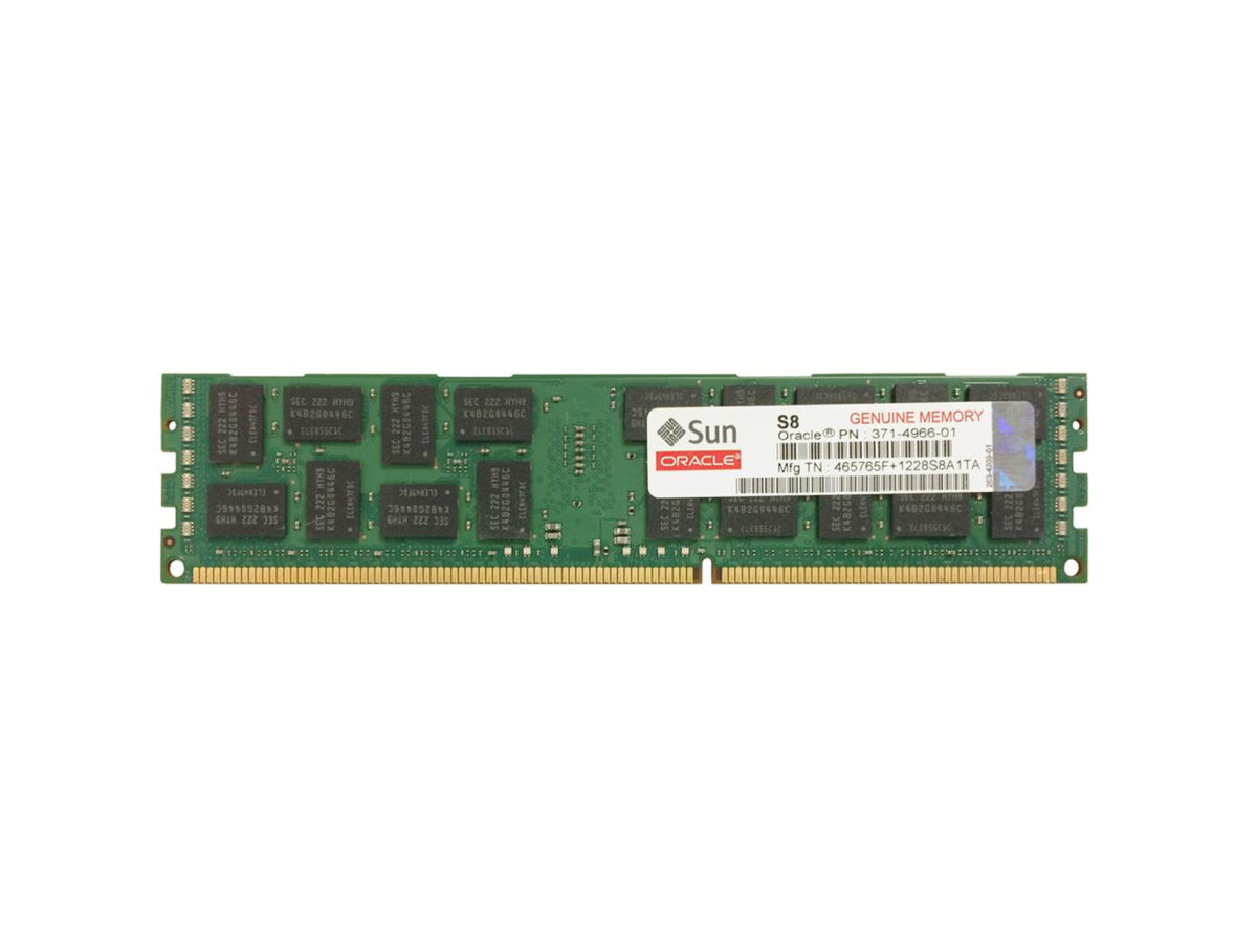 8GB SUN PC3L-10600R DDR3-1333 2Rx4 CL9 ECC RDIMM 1.35V - Image 1