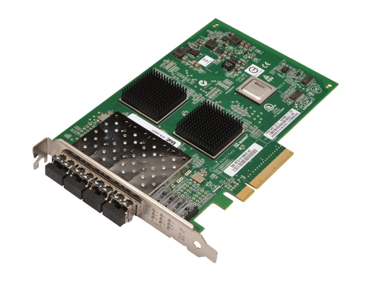 HBA FC 8GB QLOGIC QLE2564 FIBER CHANNEL QUAD PORT PCI-E FP - Image 1