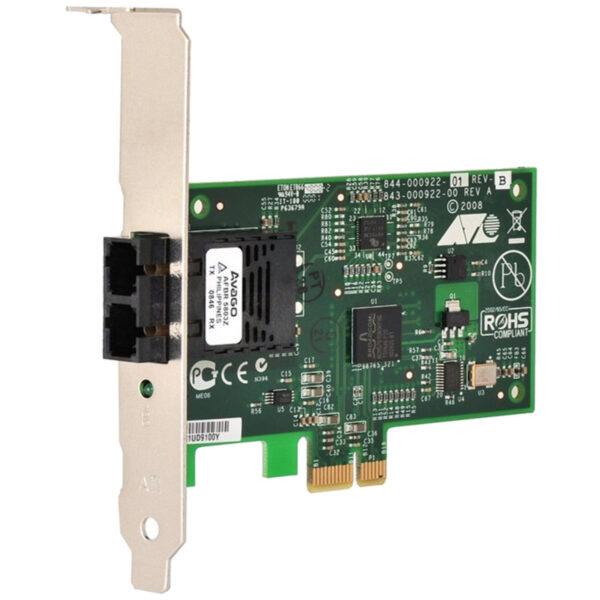 NIC 100MB ALLIED TELESIS OPTICAL SC DUAL PORT PCI-E LP