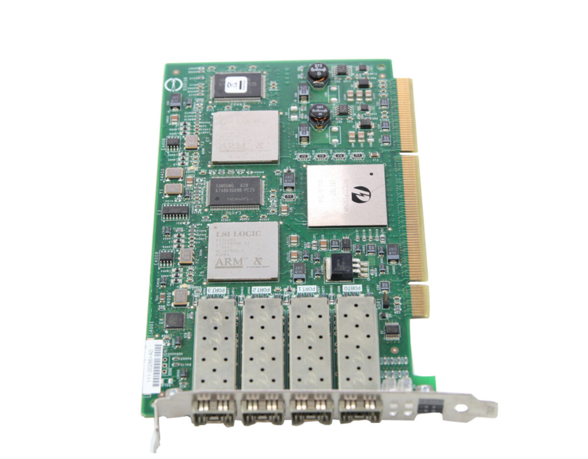 HBA FC 4GB LSI LOGIC 7404XP-LC FIBER CHANNEL QUAD PORT PCI-X - Image 1