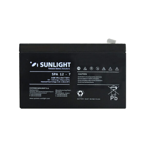 BATTERY VRLA RECHARGABLE 12V-7AH FOR UPS NEW