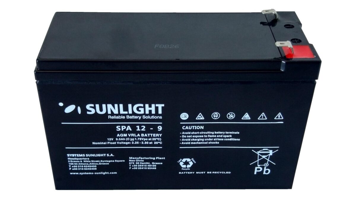 BATTERY VRLA RECHARGABLE HRD-SLA 12V-9AH FOR UPS NEW - Image 1