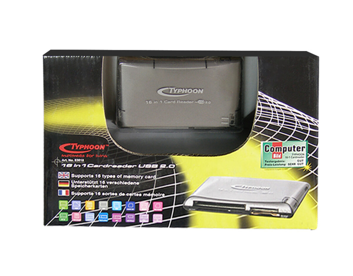 CARD READER USB 2.0 TYPHOON 83018 NEW - Image 2