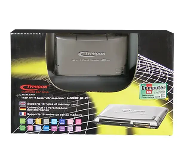 CARD READER USB 2.0 TYPHOON 83018 NEW