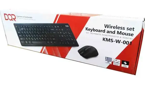 KEYBOARD-MOUSE DQR WIRELESS BLACK EN-GR NEW