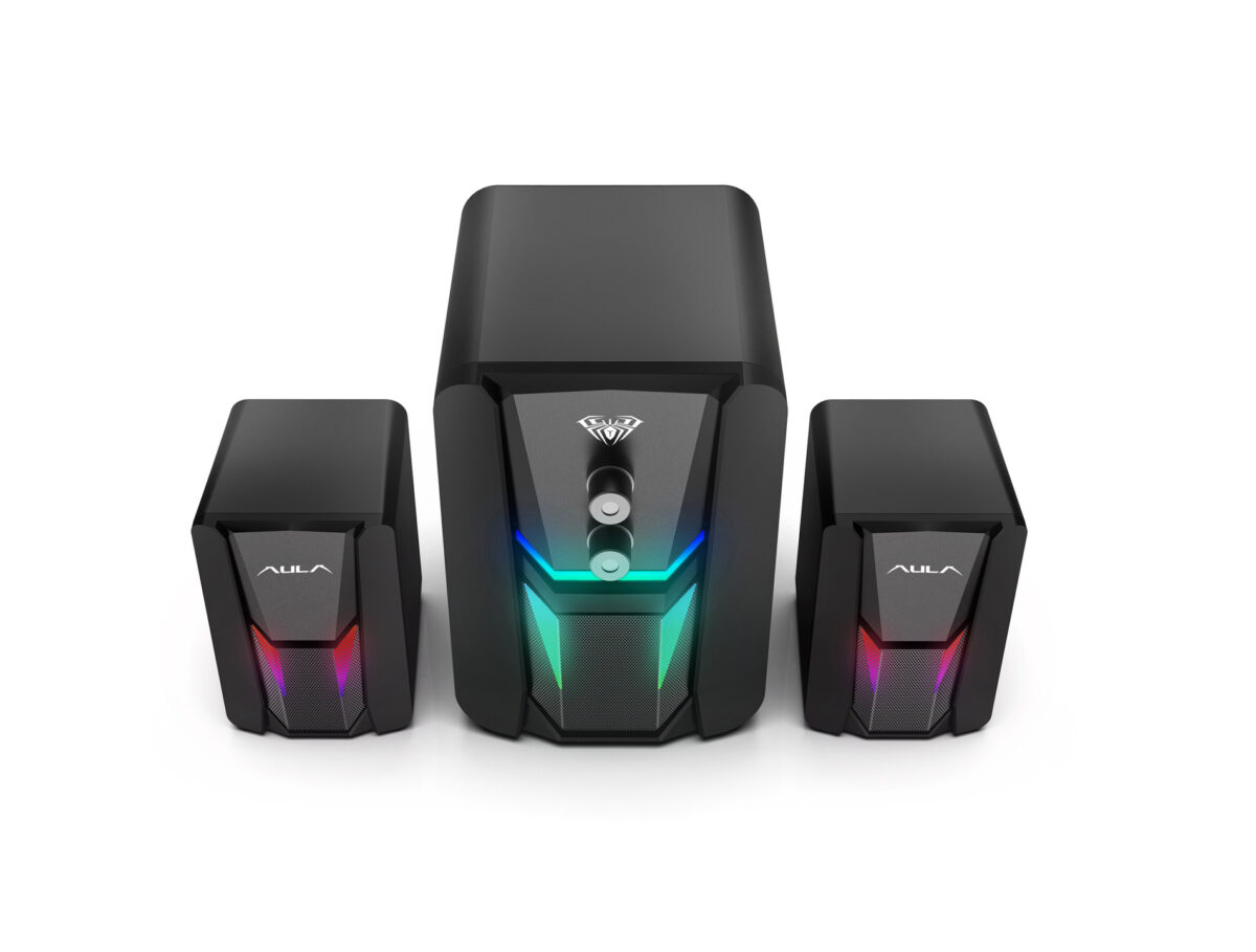 SPEAKERS AULA N-189 RGB DESKTOP STEREO 2.1 NEW - Image 2