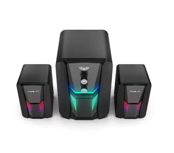 SPEAKERS AULA N-189 RGB DESKTOP STEREO 2.1 NEW