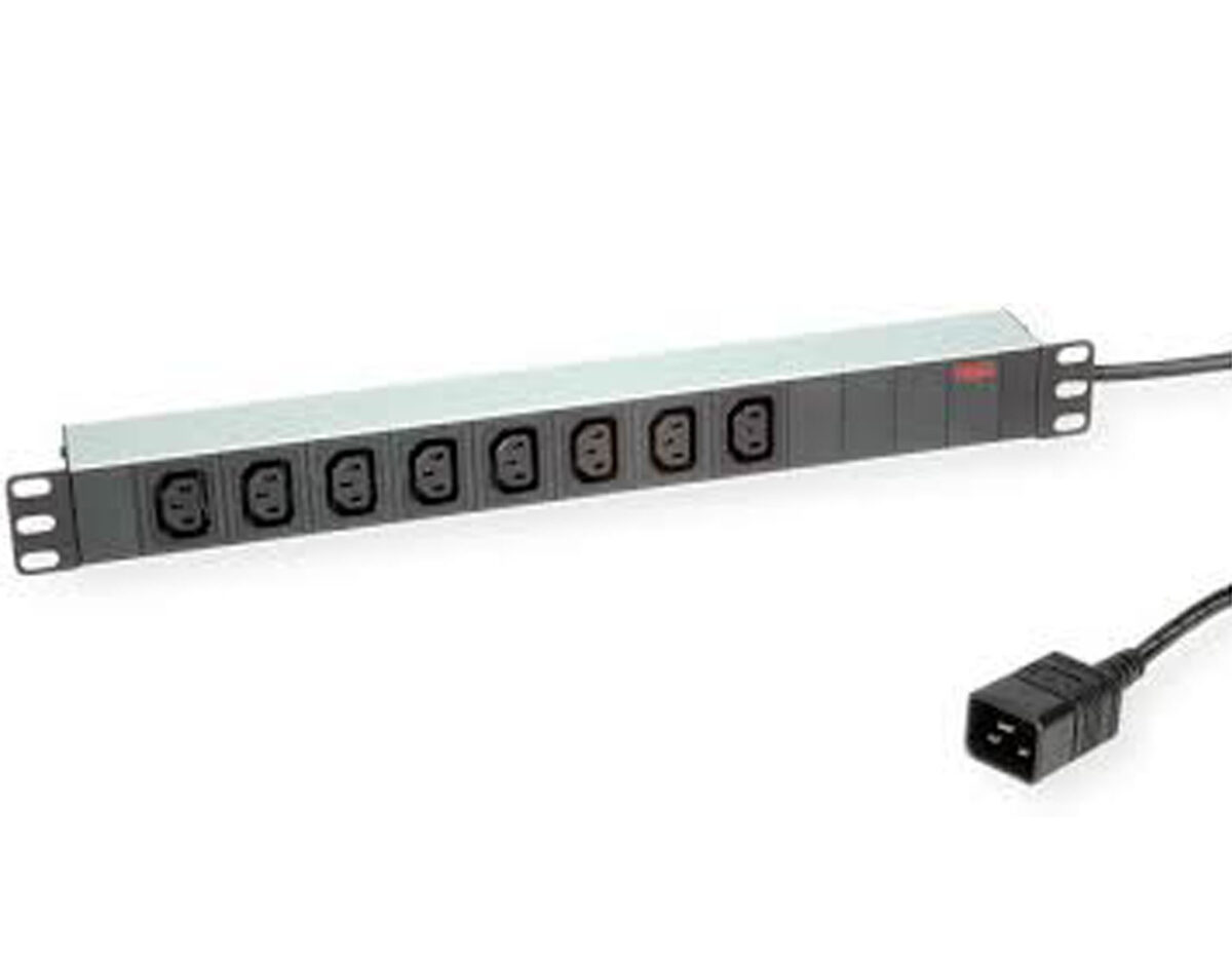 POWERSTRIP ROLINE 19' 8P xC13 WITH 2M C20 CABLE ALUMINUM 16A - Image 2