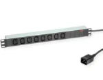 POWERSTRIP ROLINE 19' 8P xC13 WITH 2M C20 CABLE ALUMINUM 16A
