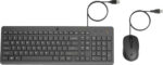KEYBOARD MOUSE WIRED COMBO HP 150 GREEK NEW - Image 2