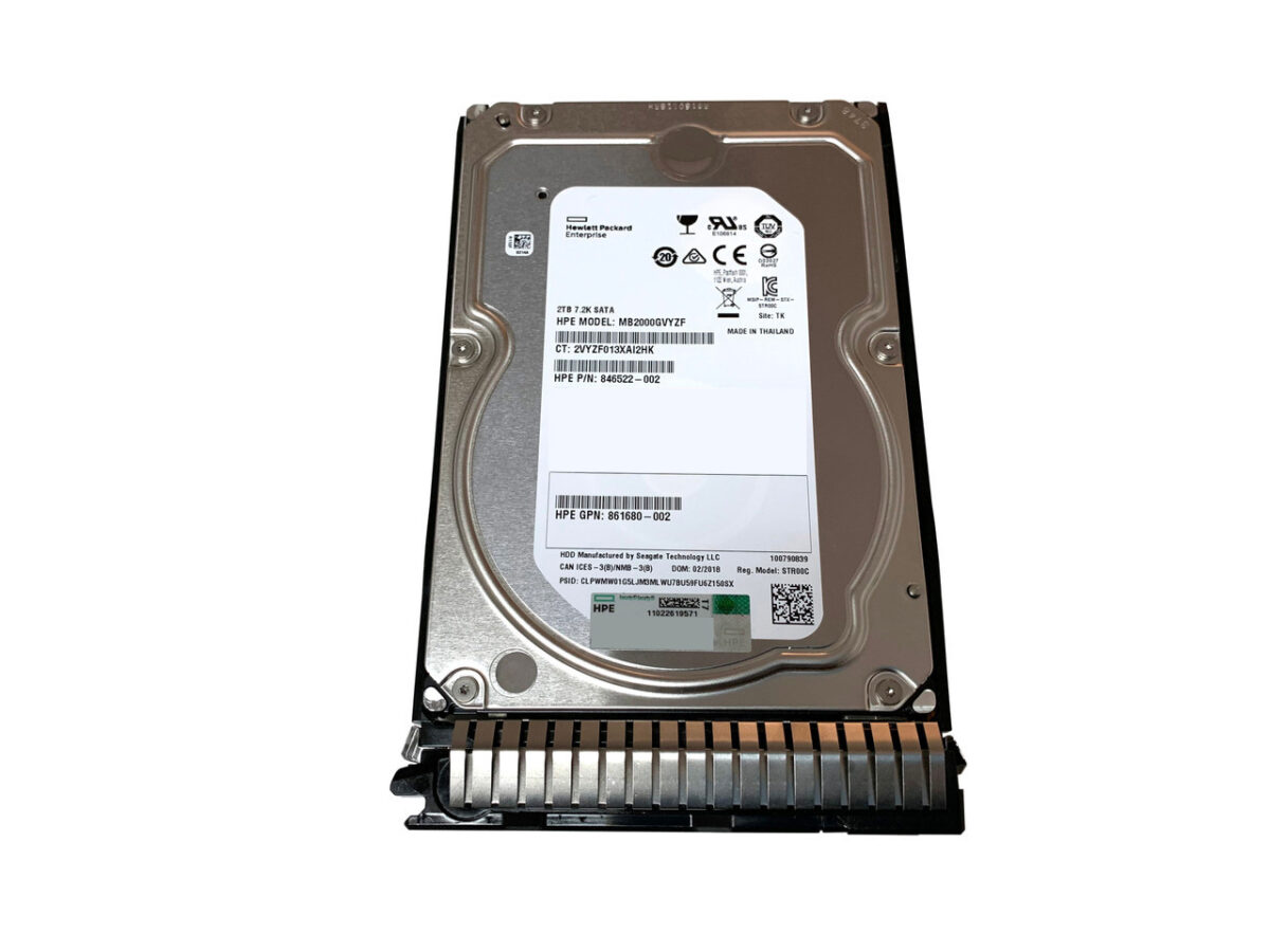 HDD SATA 2TB HP 7.2K 6G 3.5'' NEW - Image 1