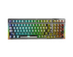 KEYBOARD AULA F98 MECHANICAL BLACK TRANSPARENT BT/2.4G/ WIRED GR NEW - Image 2