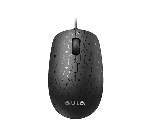 MOUSE AULA AM106 WIRED BLACK NEW