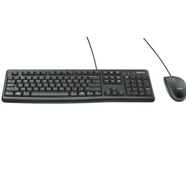 KEYBOARD-MOUSE LOGITECH WIRED DESKTOP MK120 GR NEW