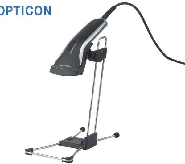 POS BARCODE SCANNER OPTICON OPR 2001Z 1D W. STAND NEW