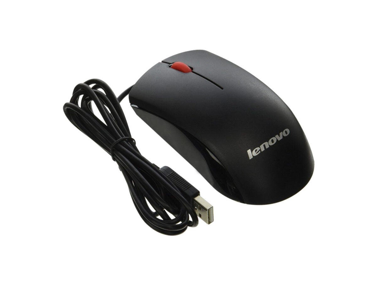 MOUSE LENOVO OPTICAL USB BLACK - Image 2