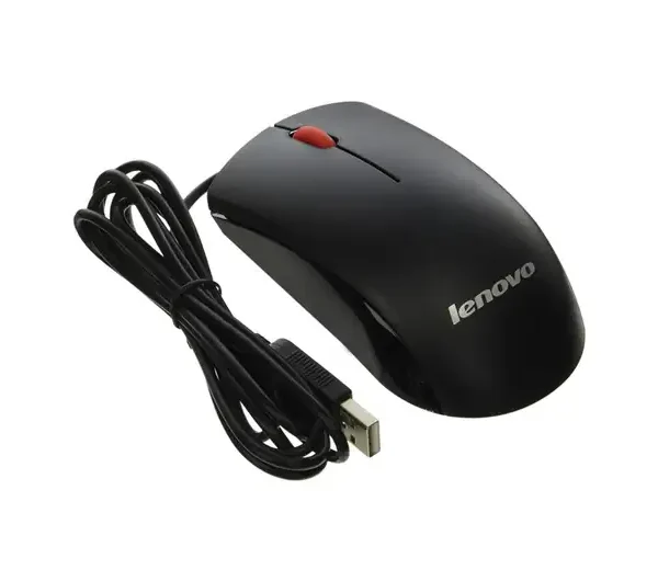 MOUSE LENOVO OPTICAL USB BLACK