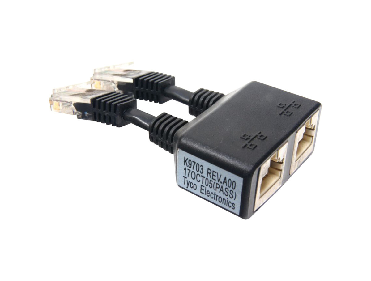ADAPTER DELL PE 1850 DUAL ETHERNET DONGLE BLACK RJ45 - Image 2