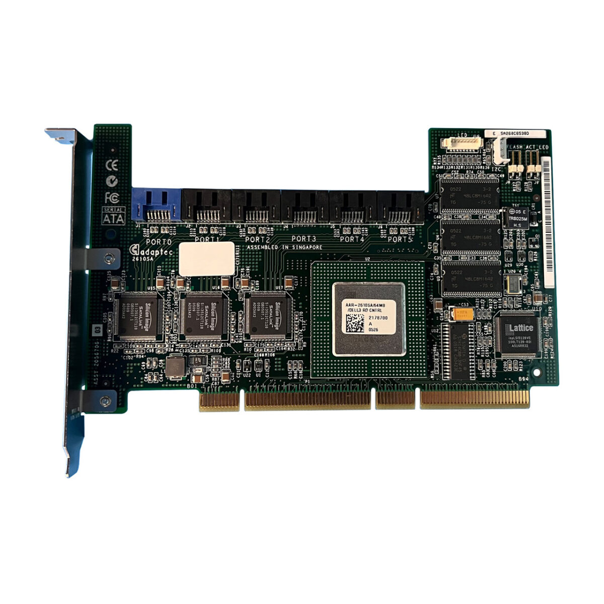 RAID CONTROLLER DELL 2610SA 64MB 6xSATA PCI-X - XD084 - Image 1