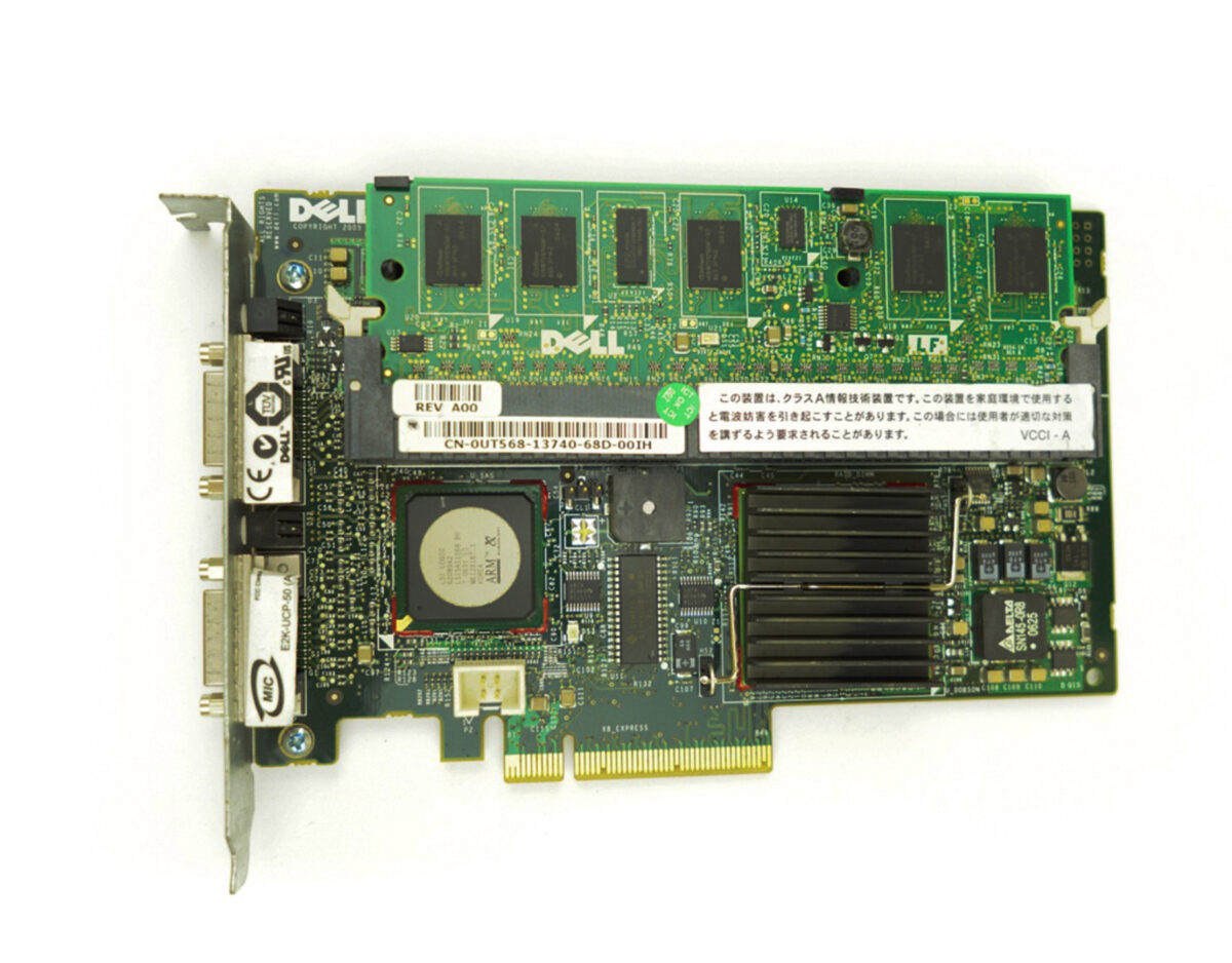 RAID CONTROLLER DELL SAS/SATA PERC 5E 256MB/BBU 8X PCI-E - Image 1