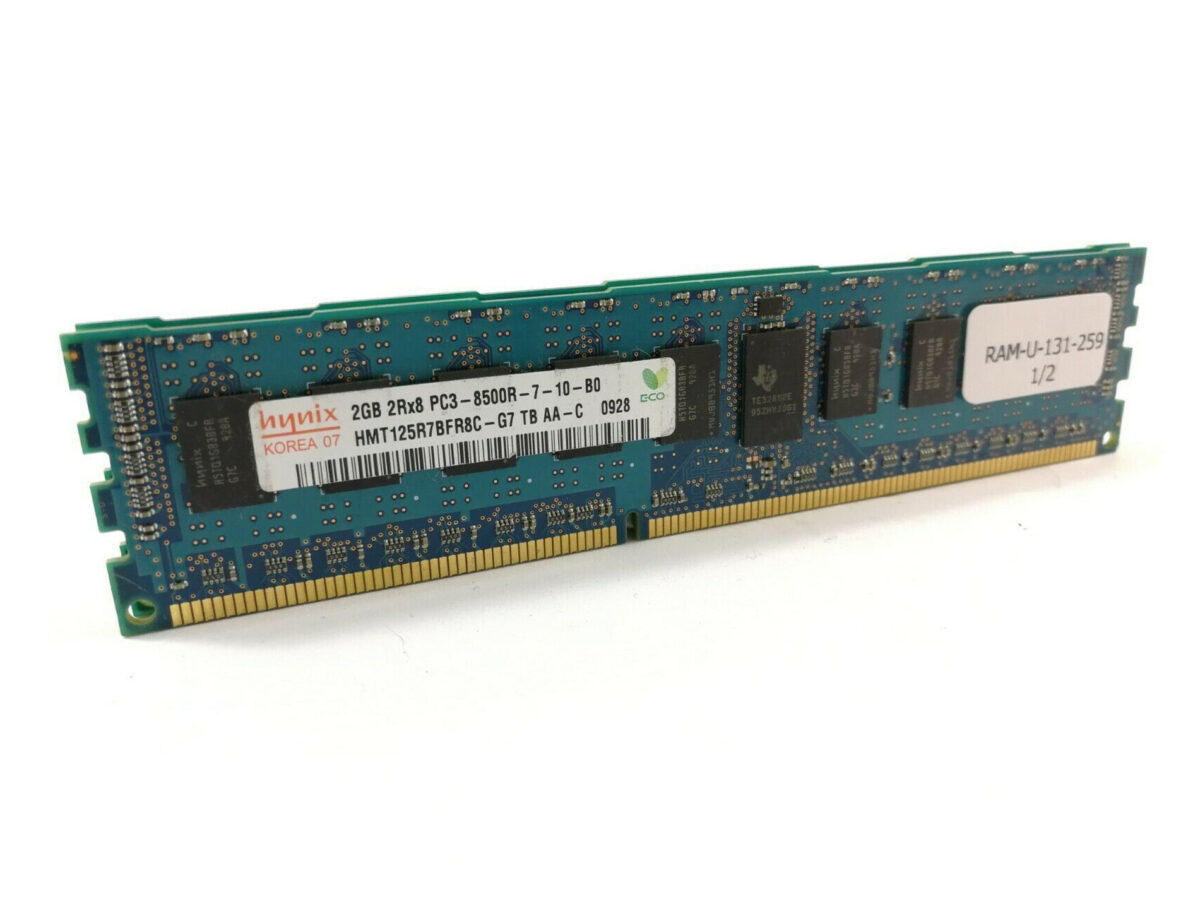 2GB HYNIX PC3-8500R DDR3-1066 2Rx8 ECC RDIMM 1.5V - Image 1