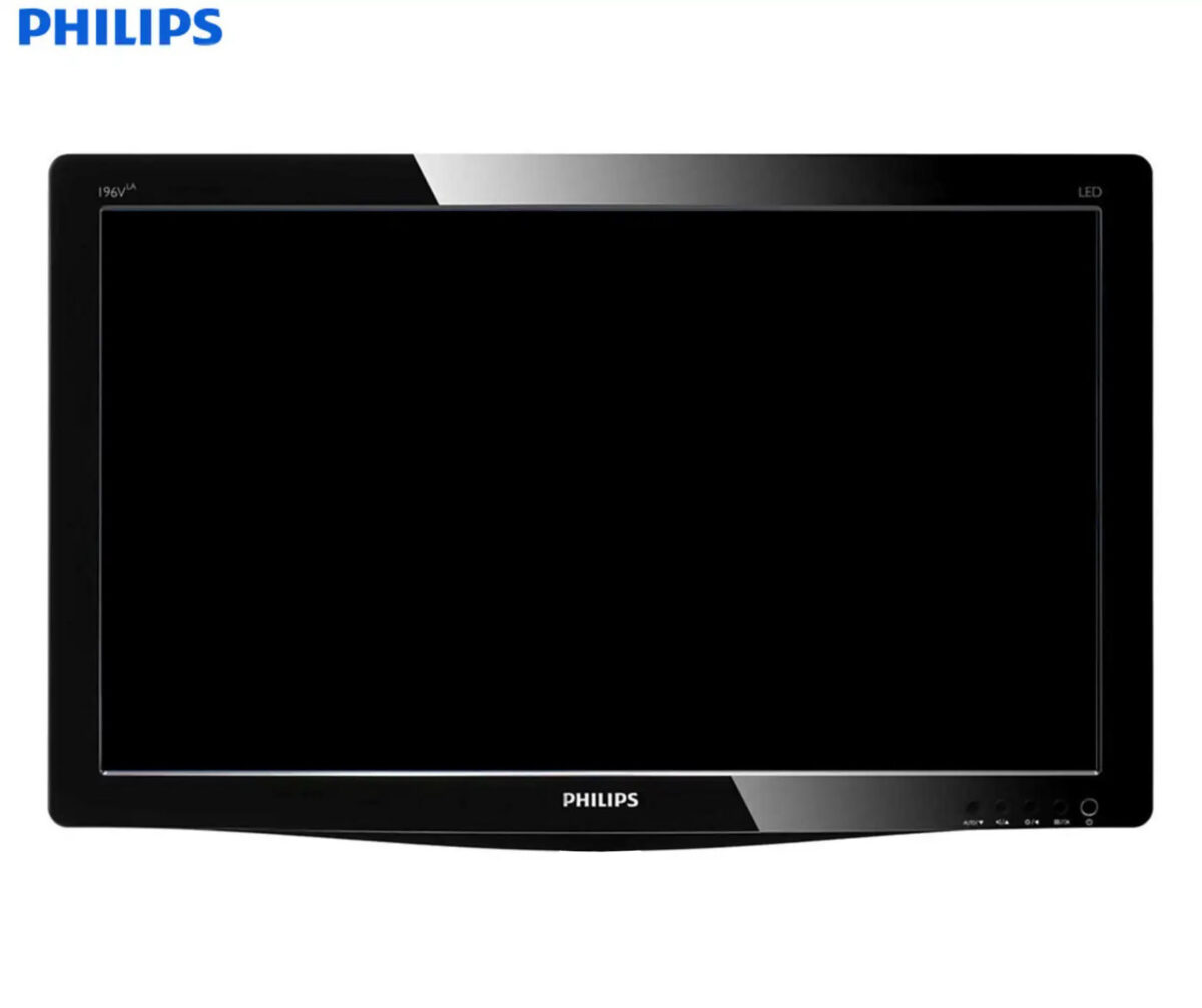 MONITOR 19" LED PHILIPS 196V3L BL NO BASE WIDE GB - Image 1